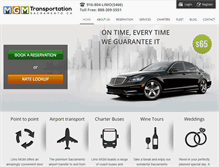 Tablet Screenshot of limomgm.com